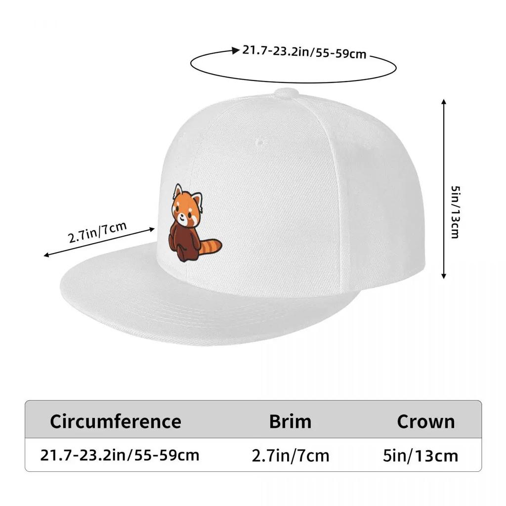 Red Panda Baseball Caps Snapback Fashion Baseball Hats Breathable Casual Casquette Outdoor for Unisex
