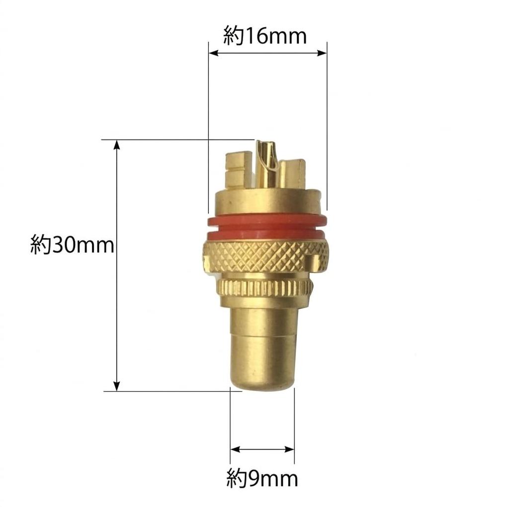 MINAKIKO High-Performance RCA Jack Terminal Socket Pure Copper Core Gold Plated High-End Audio Type 8pcs (4 Red + 4 White) for Amp Speaker Mixer