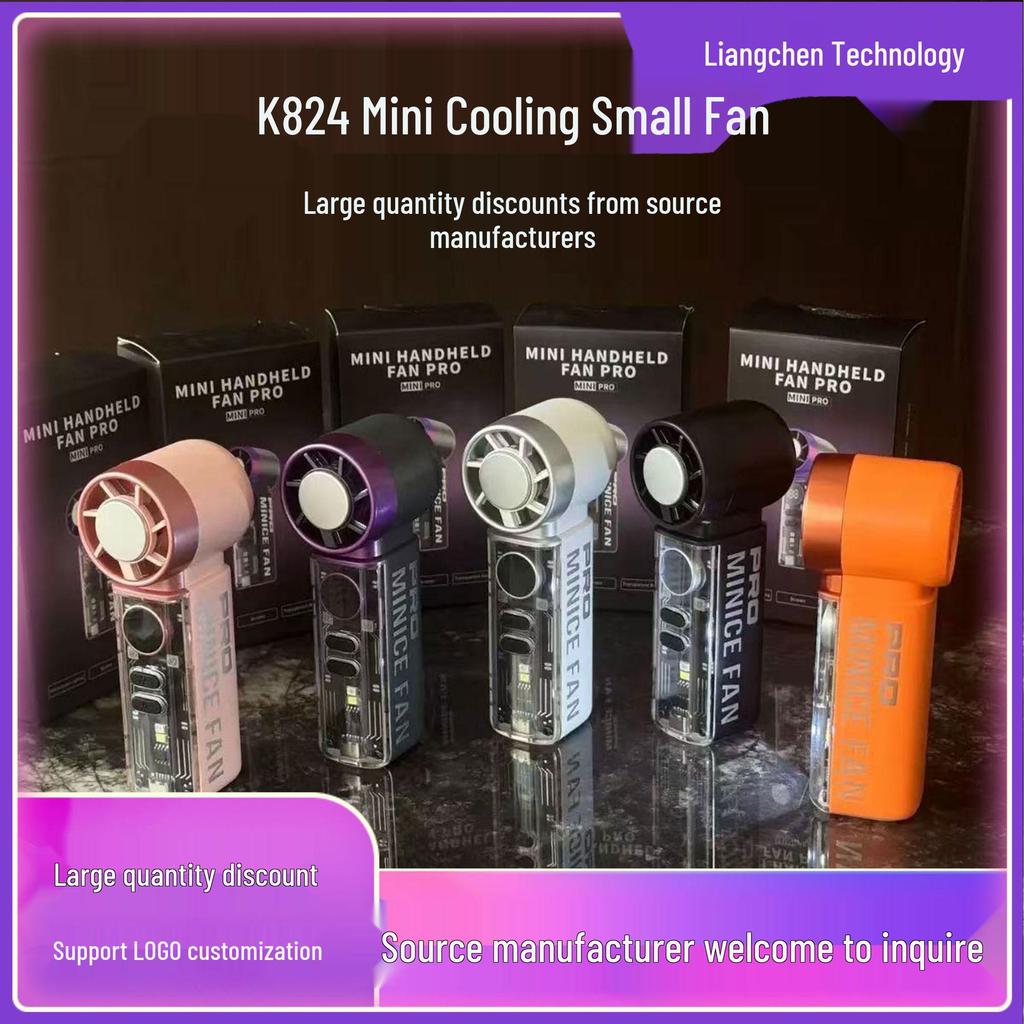 Portable K824 High-Speed Cooling Turbine Fan with Ice Pack