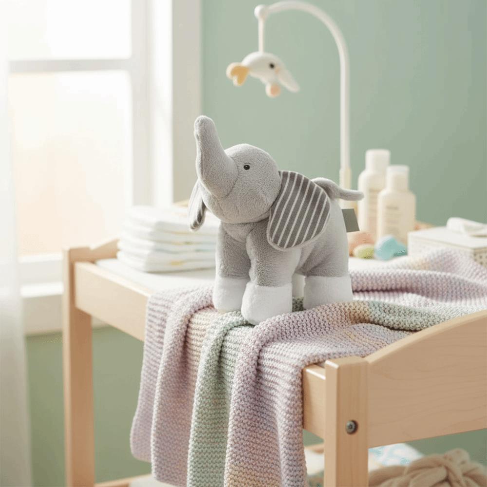 Soft Stuffed Animals Toys Gray Stuffed Dolls Sleeping Pillow Elephant Plush Pillow  Girl Boy