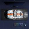 Gulf Racing Art Mouse Pad, Large Gaming Desk Mat, Non-slip XXL Mousepad for Laptop & Tablet, Mini PC Playmat with Stitched Edges