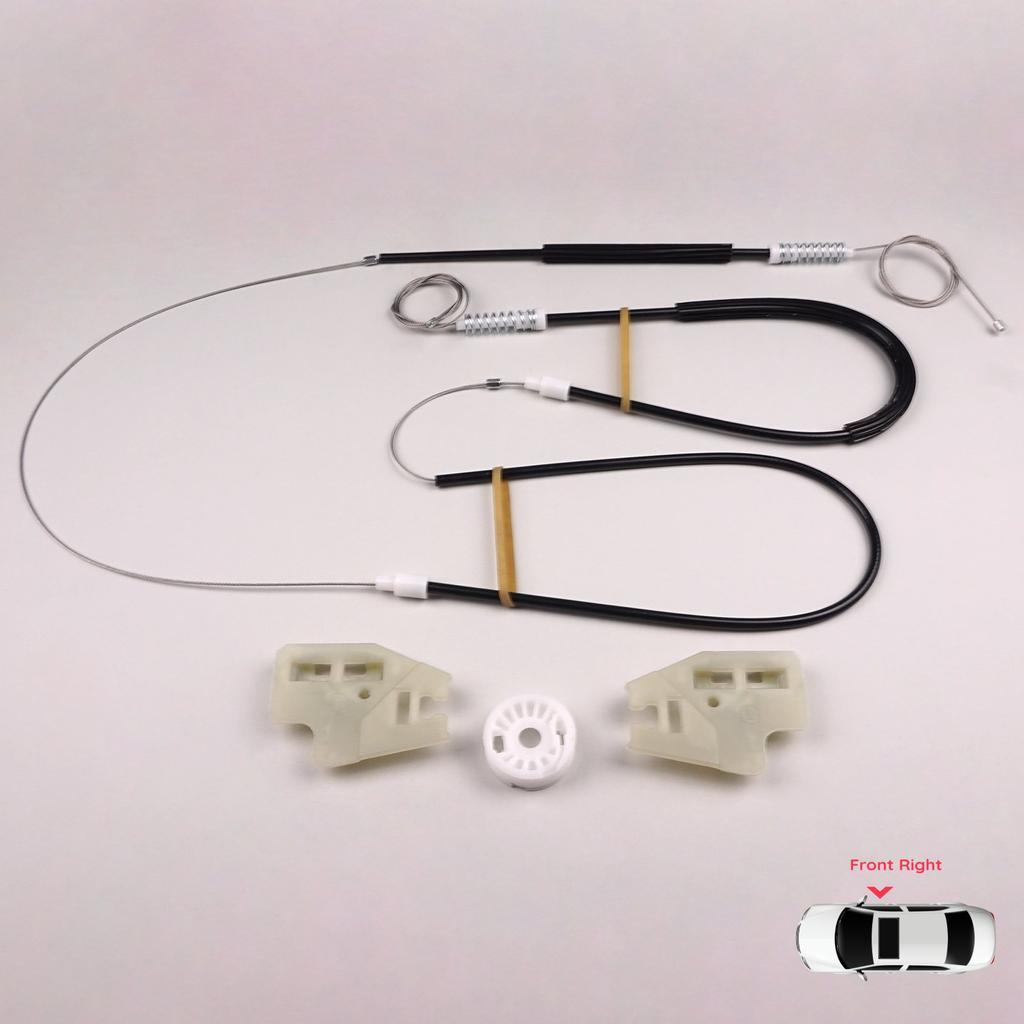 EWR492 Window Regulator Repair Kit Front Right Door for BMW 3 Series E46 2001-2005 4/5 Door Facelift 51337020660