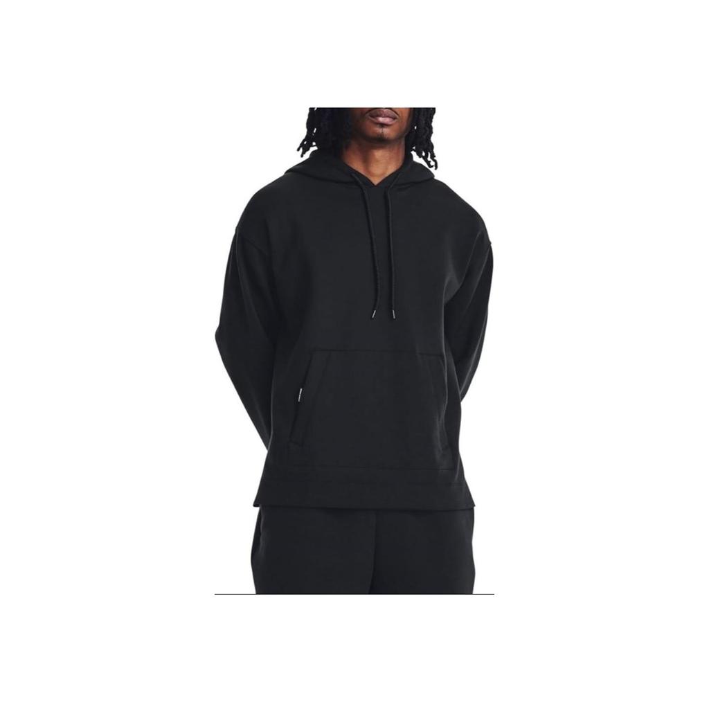 Under Armour Solid Color Hoodie With Drawstring Men Tops Black 1377173-001