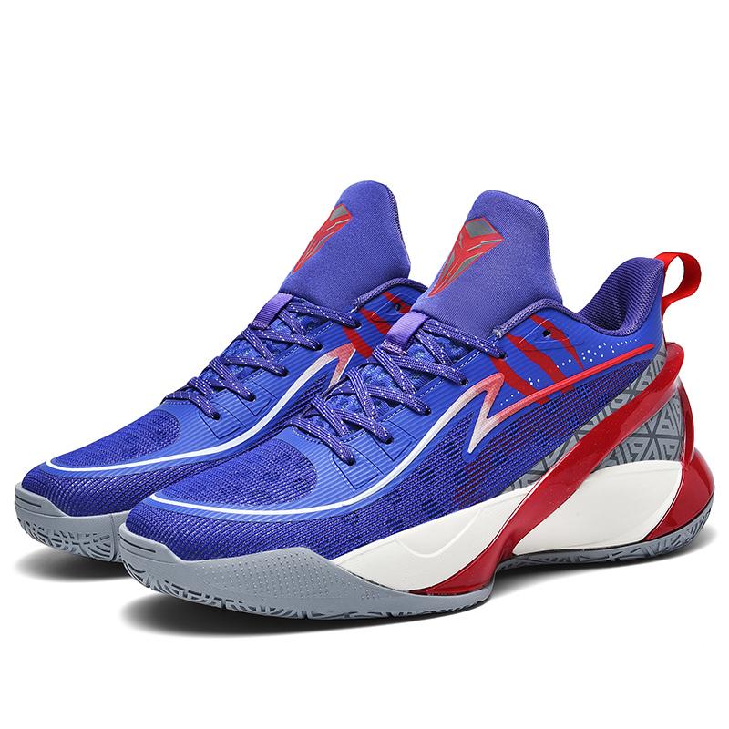 Glow-in-the-dark basketball shoes men's mesh breathable women's shoes Low-top men's shoes cushioned wear sports shoes
