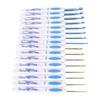 16pcs Crochet Hooks Set Blue White Porcelain Ergonomic Handle Crochet Needles with Case DIY Hand