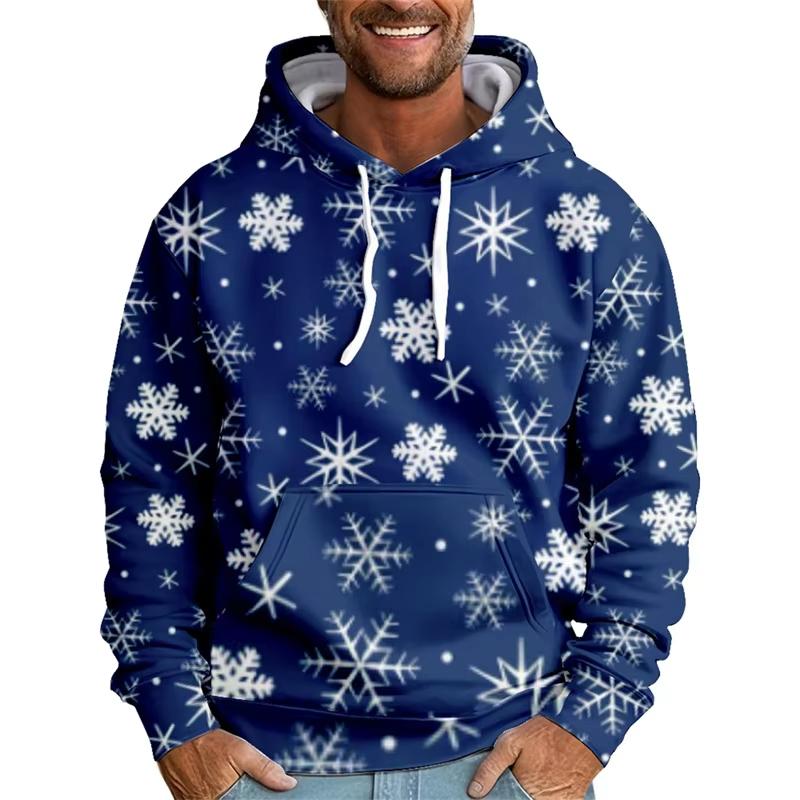 Merry Christmas 3D Printing Men Hoodies Funny Reindeer Graphic Hooded Sweatshirts Women Santa Claus Pullovers Clothing