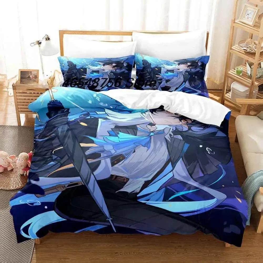 New Arknights Bedding Set Single Twin Full Queen King Size Bed Set Adult Kid Bedroom Duvet Cover Sets 3D Anime Bed Sheet Set