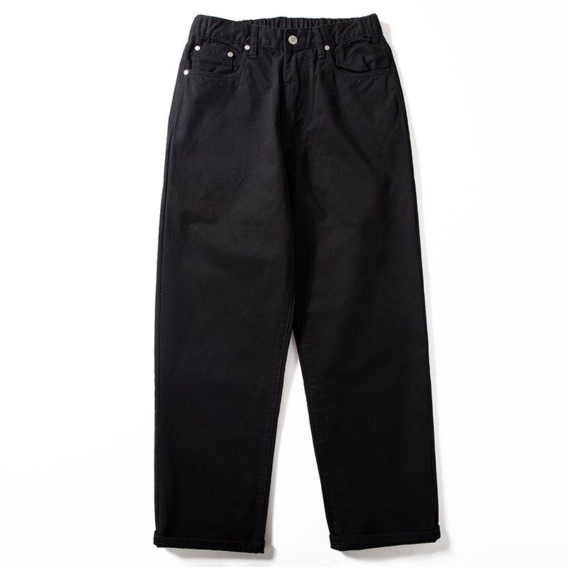Men's Casual Pants 2024 New Style Washed Pure Cotton Comfortable Pants Trendy Brand Loose Straight Long Pants