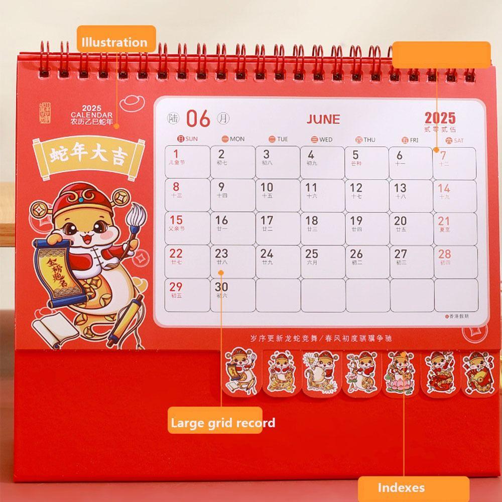 Steh-Flip 2025 Schreibtischkalender Täglicher Monatlicher Tischkalender Student