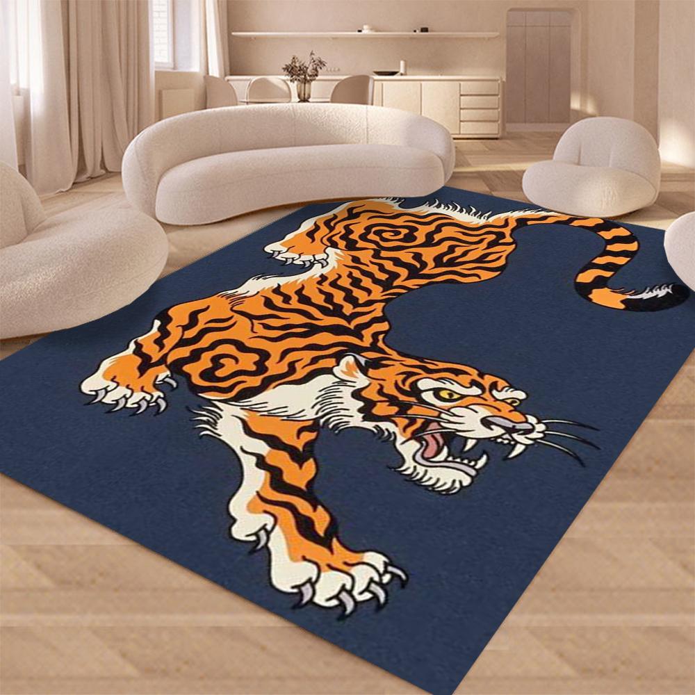  Disney Retro Tiger Carpet Living Room Bedroom Kitchen Sofa Table Balcony Rug Non-slip Washable Home Cartoon Mat Decor