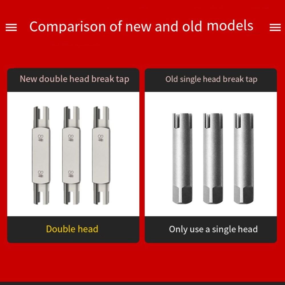 Multifunctional Double Head Screw Remove Tools Broken Tap Extractor  Damaged Water Valve