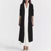European and American New Casual Solid Color V-neck Cardigan Jacket Dress Set Two-piece Set for Women