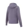 Li-Ning Solid Color Hooded Cardigan Sweatshirt Women Tops Dark-Gray Purple AWDU970-5