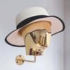 Hat Rack Storage Holder Decorative Metal Vintage Style Organizer Model Mannequin Head for Caps