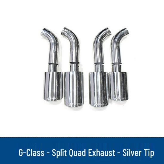 Mercedes-Benz G-Class G500 G350 G63 AMG Dual-Quad Tailpipe Exhaust Muffler Modification