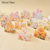 10pcs/20pcs Art Floral Oil Painting Greeting Cards 3D Pop-up Recipient Weddings Thanksgiving Halloween Christmas Birthday Cards