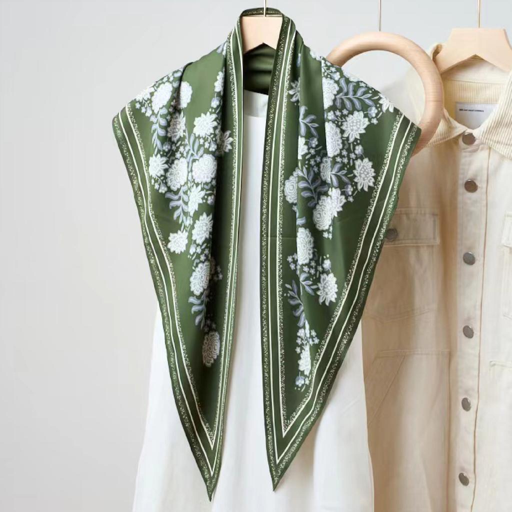 Waist Accessories Triangle Silk Scarf Waist Seal Women'S Decoration With Dress Waist Belt Accessories Scarf Vintage Polka Dots