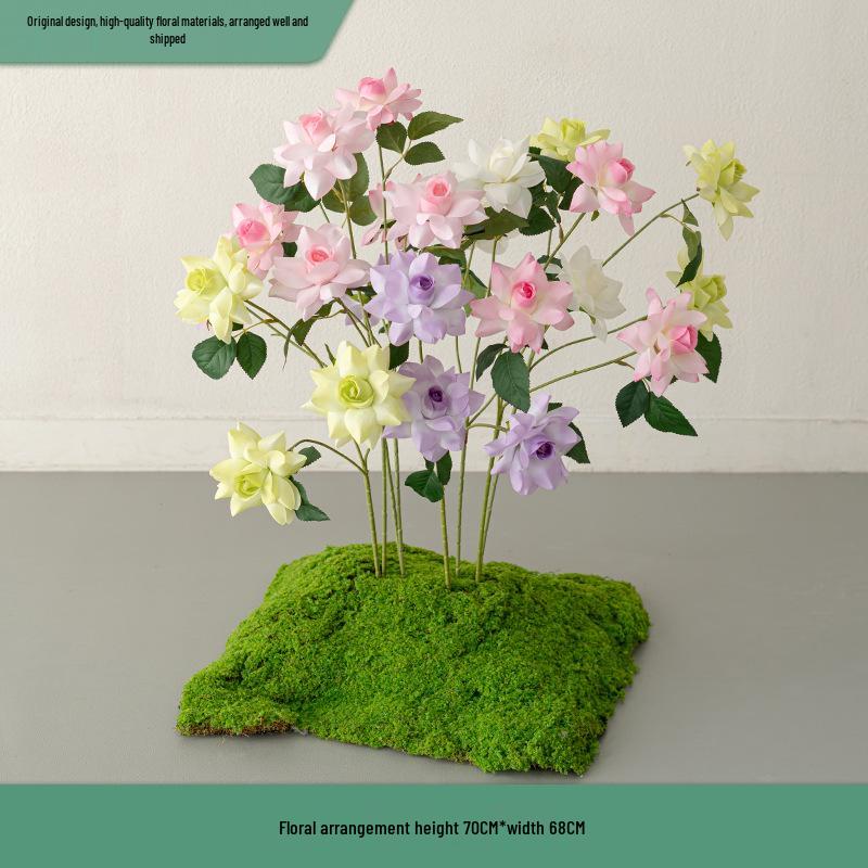Monet Garden Artificial Floral Window Display and Landscaping Decorations