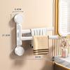 Wall-mounted Swivel Towel Bar Multi-bar Bathroom Towel Rod Suction Cup Towel Rack  Shower