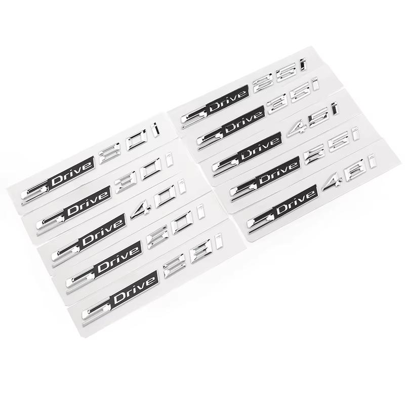 New SDrive 20i 25i 28i 30i 35i 40i 50i 20d 30d 35d 40d 50d Car Rear Trunk Fender Emblem Badge Sticker For X1 X3 X4 X5 X6 X7