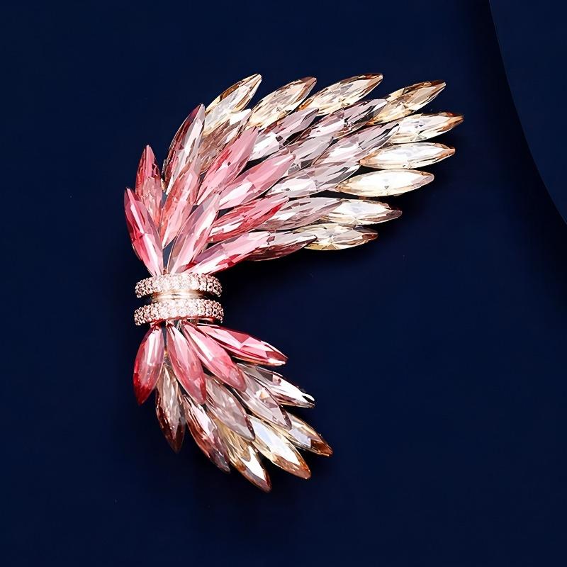 

Grand Wing Brooch, Exquisite and Elegant Crystal Brooch, Light Luxury Design Sense Brooch
