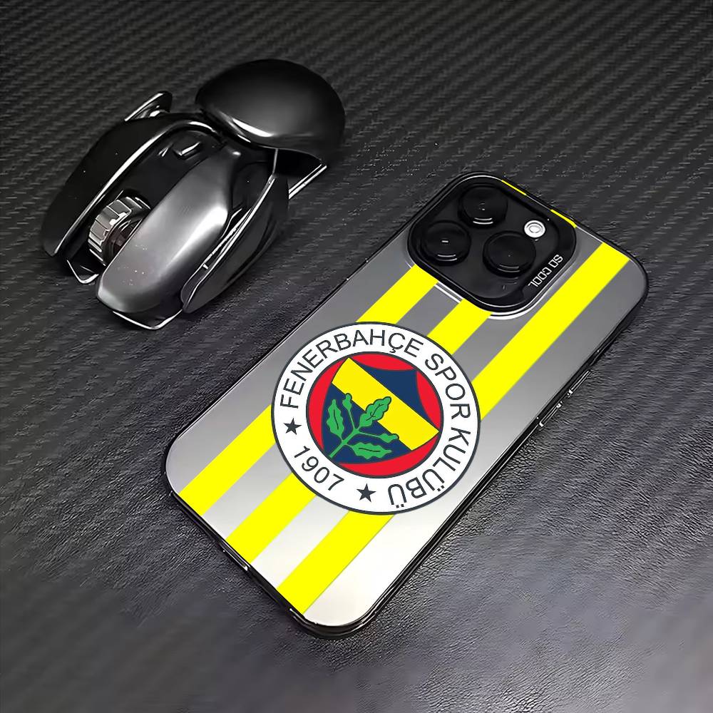 1pc T-Turkey F-Fenerbahce-E Phone Case For iPhone17,16,15,14,13,12,11 Plus,Pro Max Colored Silver Plated Inside Cover iPhone16