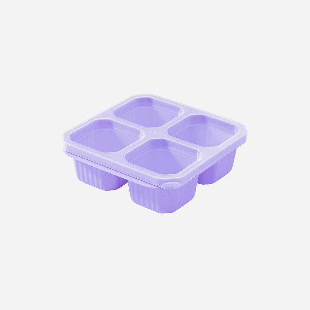 Children's Wheat Straw Lunch Box - Square Compartmentalized Fresh-Keeping Container for Snacks, Fruit, and Dessert