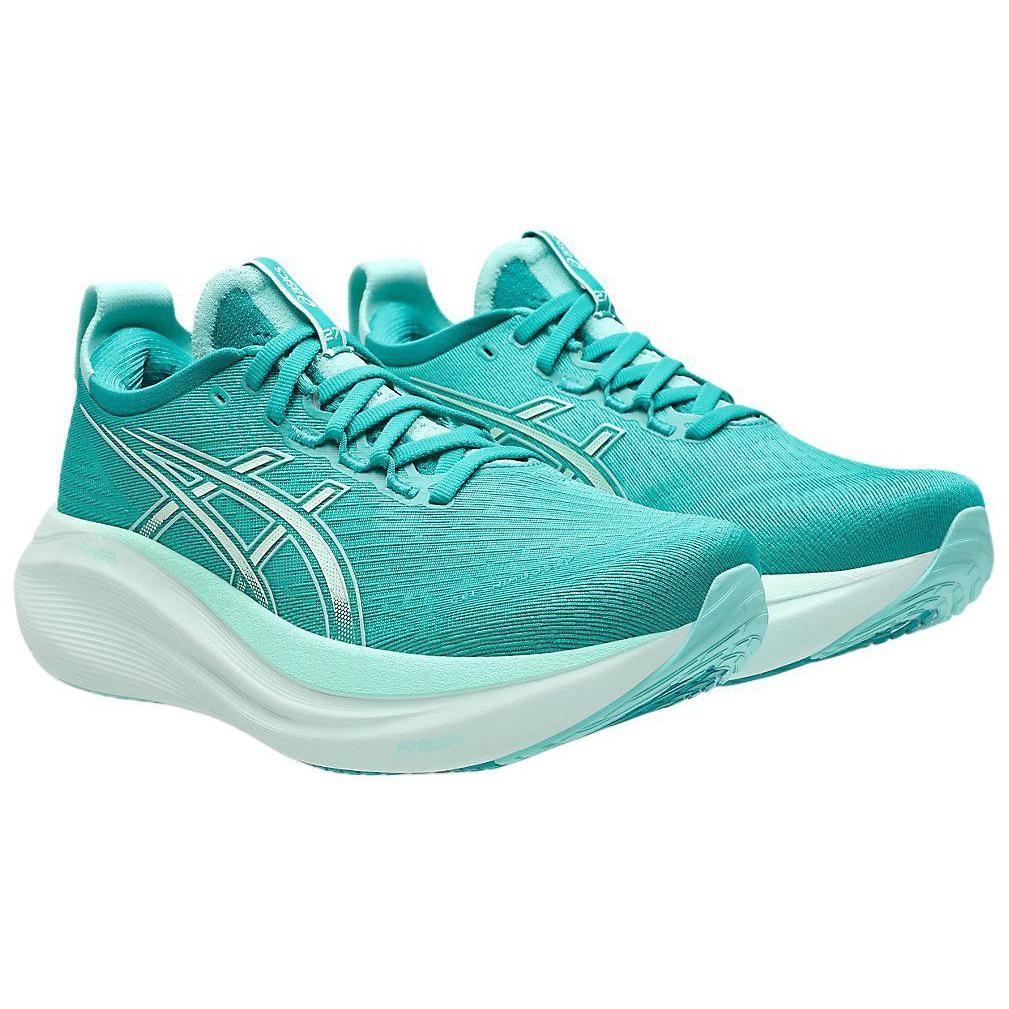 Asics Gel Nimbus 27 Wave Teal Women Sneakers Illuminate-Mint 1012B753-400