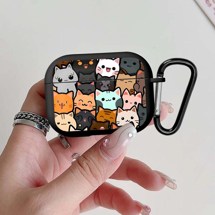 

Cat Crowd Paw Print Earphone Cases Cover Case For Airpods 4 1 Pro3 2 3 Pro Pro2 Airpods 2