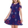 Girls' A-Line Dress -Summer Sleeveless Casual Sundress Toddler Dress
