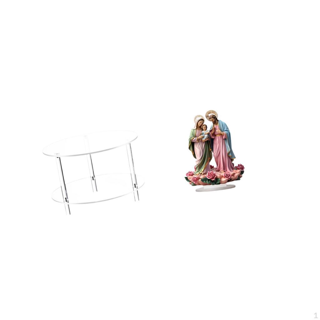 Acrylic Compact Side Table for Living Room And with Easy Assembly Unique Desktop Decor Gift