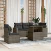 VidaXL Garden Lounge Set 6 Pcs with Grey Cushions Wicker 3267280