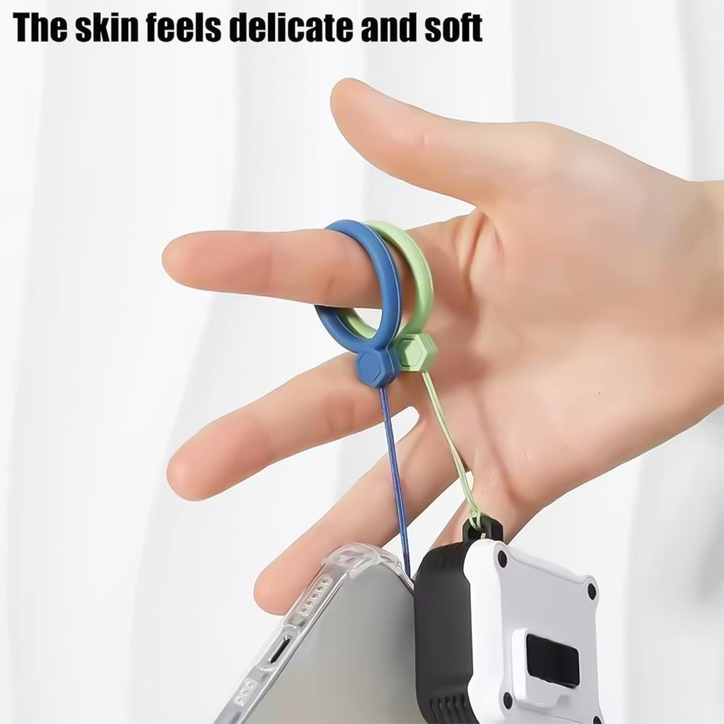 5pcs Fashionable Silicone Mobile Phone Lanyard Strap Hanging Chain Ring Cord Wrist Strap Cell Phone Holder Rope Keychain 2025