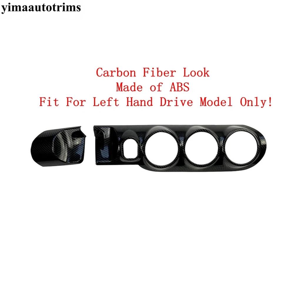 Painel central do carro AC Air Vent Outlet Ring Cover Guarnição para Mercedes-Benz GLA 200 H247 Acessórios de fibra de carbono