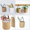 Cotton Rope Hanging Basket for Wall Storage Small Space Saver Organizer Ideal for Flowers Fruits Vegetables In Kitchen Bedroom