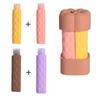 4 in 1 Silicone Travel Bottles Set Dispenser Bottle Leak Proof Portable Refillable Containers for Shampoo Lotion Toiletries