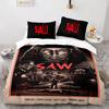 Chainsaw Fright Bedding Set Single Twin Full Queen King Size Halloween Bed Set Aldult Kid Bedroom Duvet cover Sets 3D Print 011