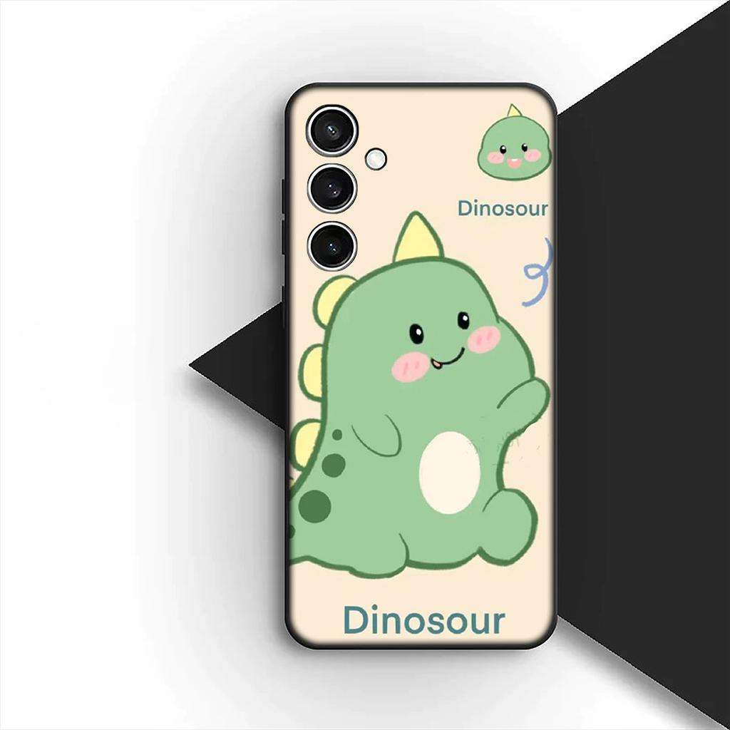 Protective Cover for Samsung Galaxy S24 S25 S23 FE Ultra Plus S7 Edge S25+ S23+ A56 5G Casing Phone Case Anime DinosaurS