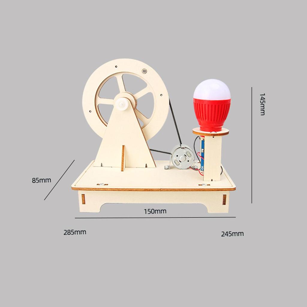 Wooden Science Kit Experiment Project Educational Stem Building Toy Hand Generator for Boy Girls