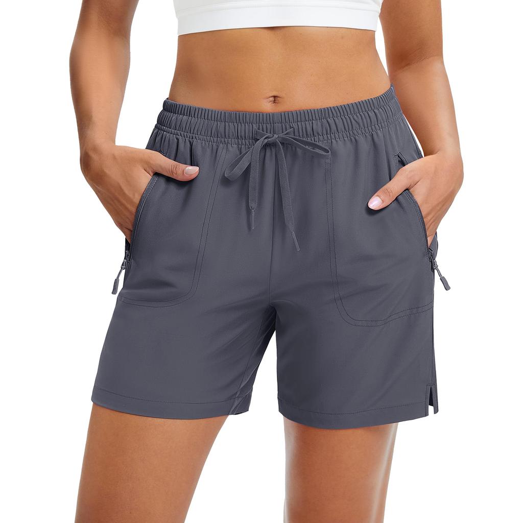 Shorts de Verano para Mujer Casual de Cintura Alta de Pierna Ancha