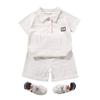 Childrens Summer Polo Shirt And Shorts Set With Soft Polyester Fabric For Ages 3 To 8