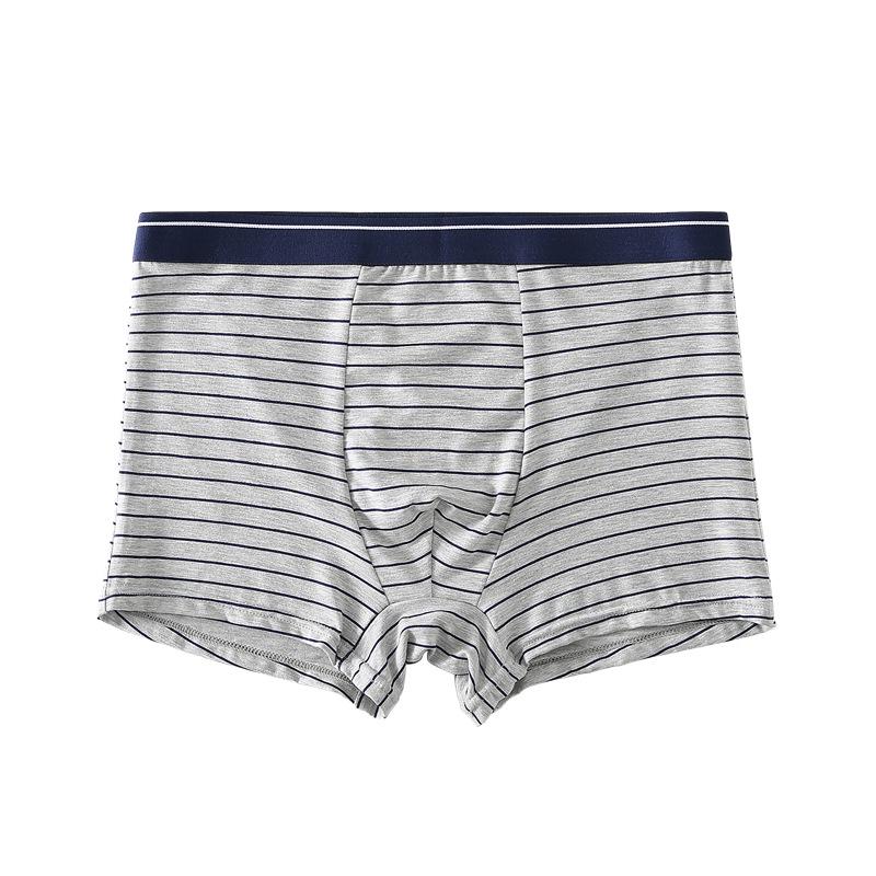 Men's Mid-Rise Pure Cotton Breathable Boxer Briefs - Youth Sports Trendy Style