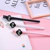 Four-Leaf Clover Stationery: Back-to-School Clock Pen Holder with Watch and Black Ballpoint Pen
