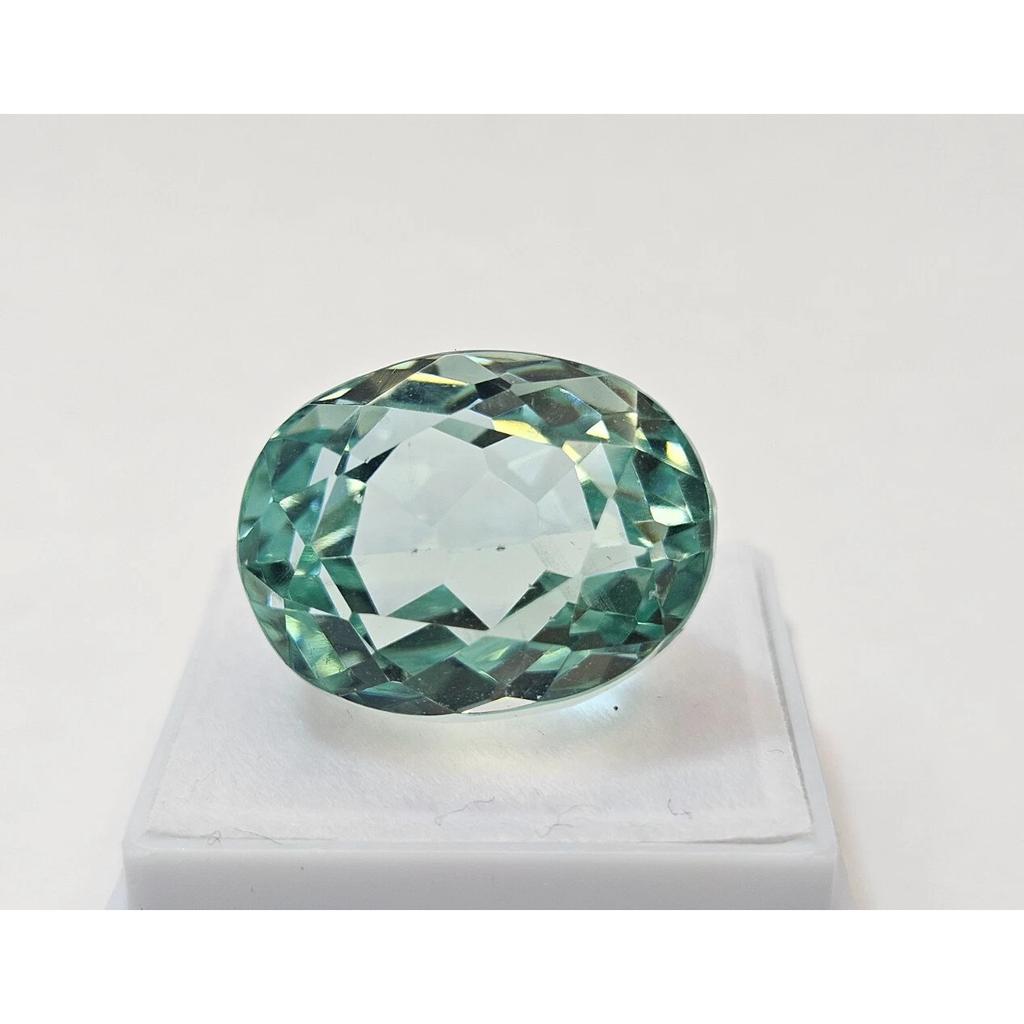 Green Topaz For Making Ring Oval Cut 25-26 Ct Beautiful Certified Gemstone