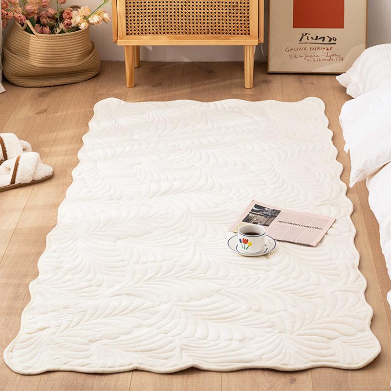 Simple Flannel Winter Thickened Bedroom Mattress Tatami Plush Floor Mat Coffee Table Mat Machine Washable