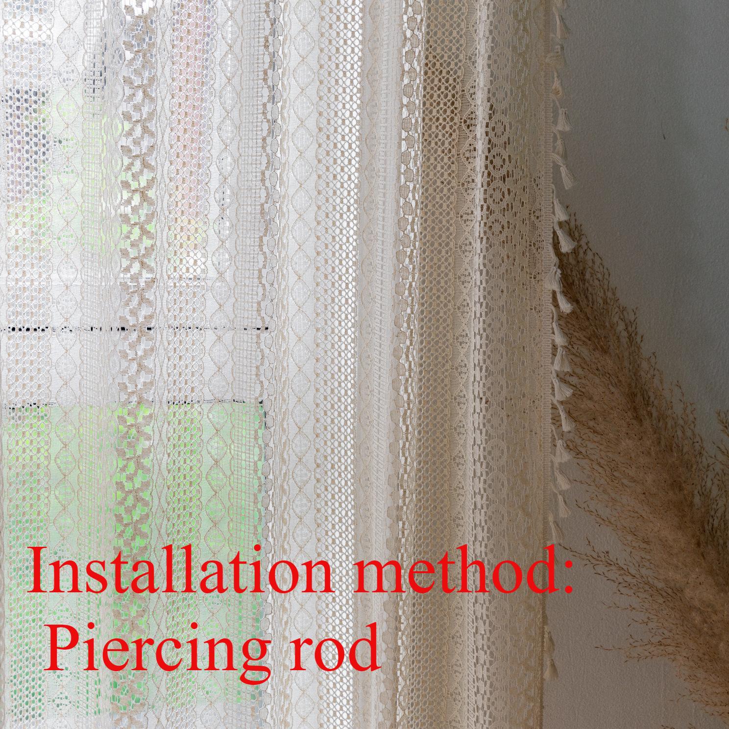 

Кружевные медные монеты, Белые жаккардовые вязаные крючком шторы, Готовые марлевые шторы, Гостиная Балкон, Спальня Шторы без перфорации Width 150 * Height 140cm