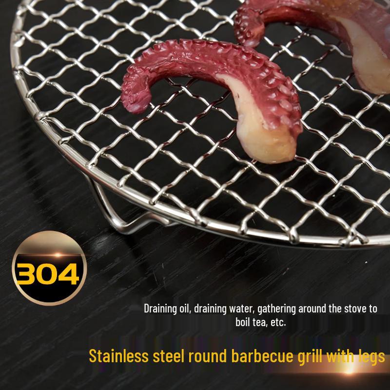Kashicong 304 Stainless Steel Round BBQ Grill Net