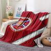 Hartes Football Club  Print Flannel Blanket, High quality Comfortable for All Seasons, Home Decor, Warmth and Comfort