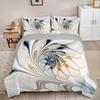 3pcs Champagne Bedding Set Huamei Design Cozy Duvet Cover Set King Queen Twin Single Size Birthday Gift Girl Adult Bedroom Decor