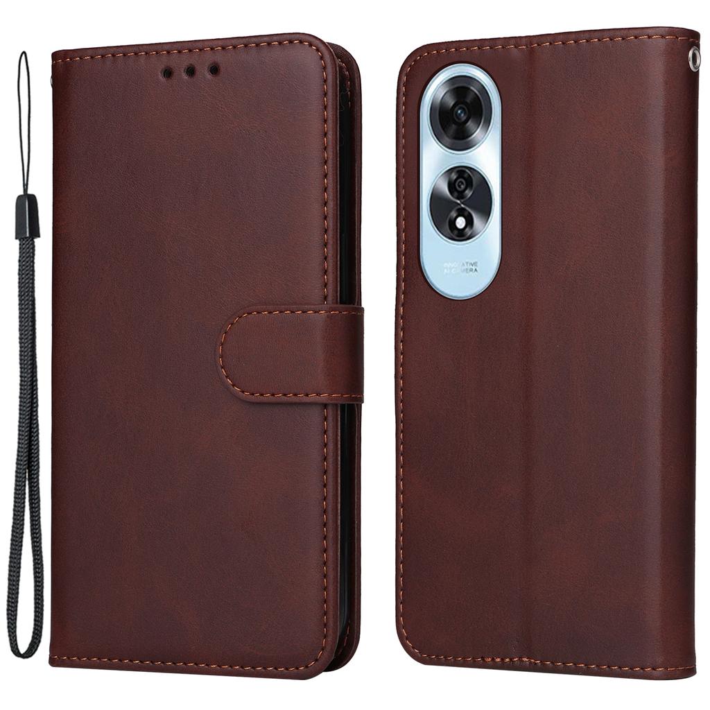 Pentru Oppo A60 4G Husă de Piele Textură Vițel Portofel Cataramă Magnetică Husă Telefon Mobil